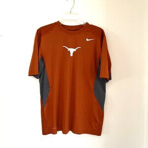 Texas Longhorns Shirt Mens L Burnt Orange Nike Dri-FIT